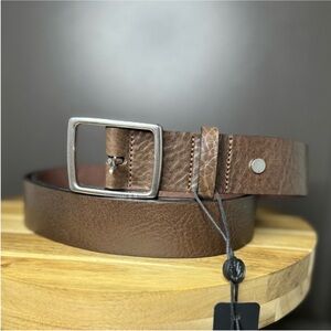🔥🔥 NWT Rag & Bone | Unisex Rugged Belt in Espresso Brown | Size 38 | Retail $195